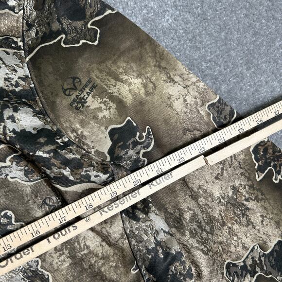 Realtree Excape Camo Gairer Large Camouflage Tech Fleece Lined Hoodie Sweatshirt - Picture 7 of 8